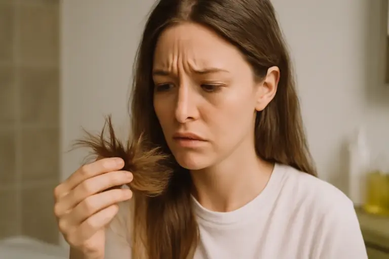 Capelli con doppie punte costanti: il segnale che la tua routine di cura va rivista